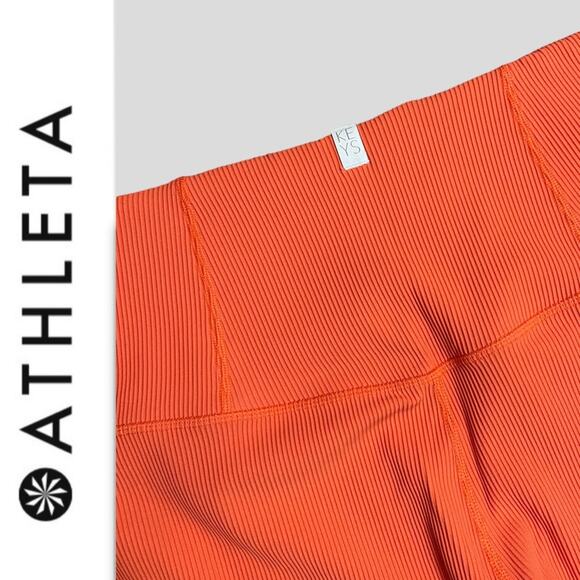 ATHLETA NWT ATHLETA X ALICIA KEYS ELATION TIGHT JEWEL ORANGE 2X - Picture 6 of 12